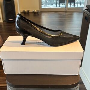 NWOT &other stories black mesh kitten heels